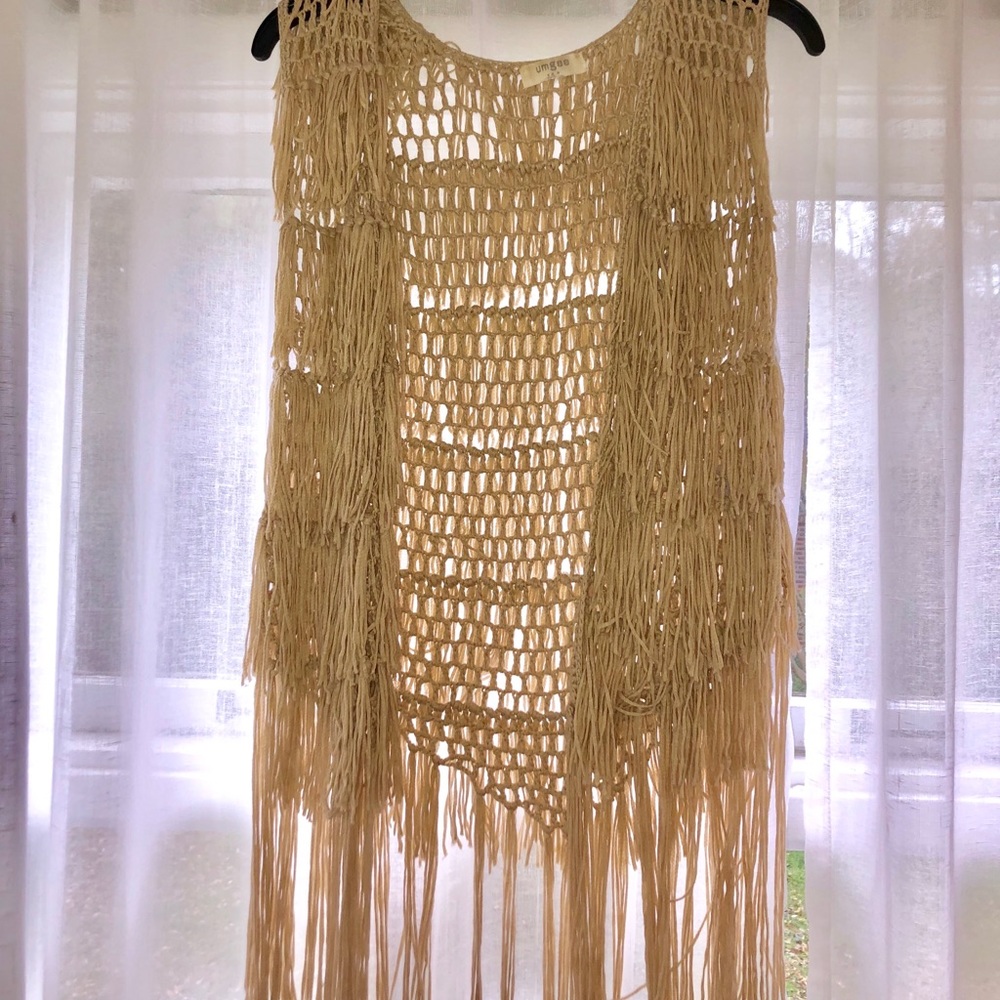 Umgee Sleeveless Fringe Vest